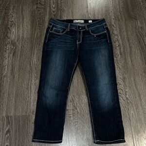 BKE Dark Blue Straight Leg Jeans